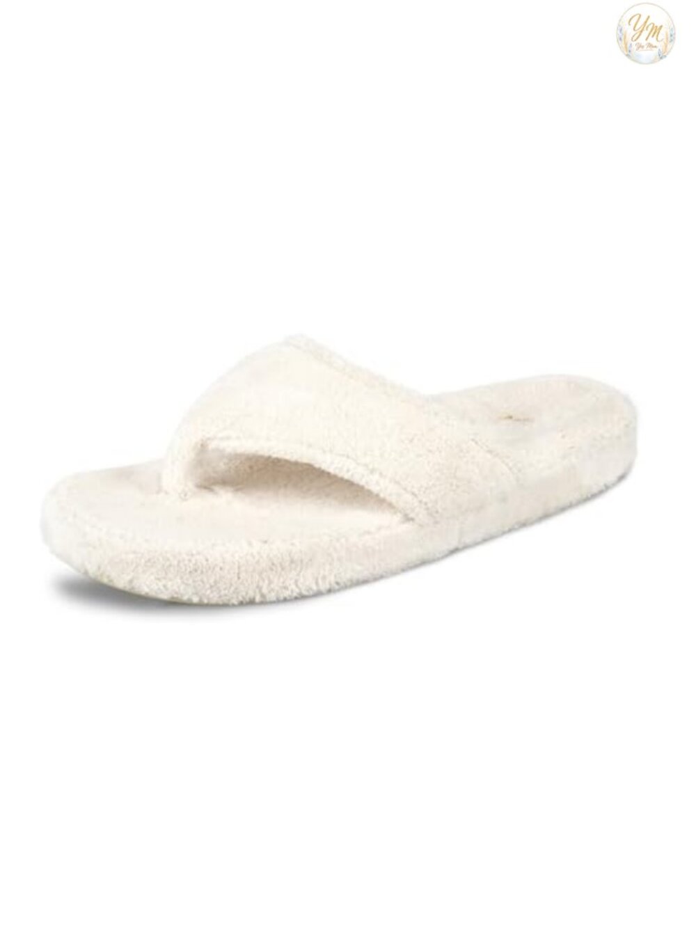 Women's Spa Thong Slippers with Arch Support, Plush Terry Lining, Machine
